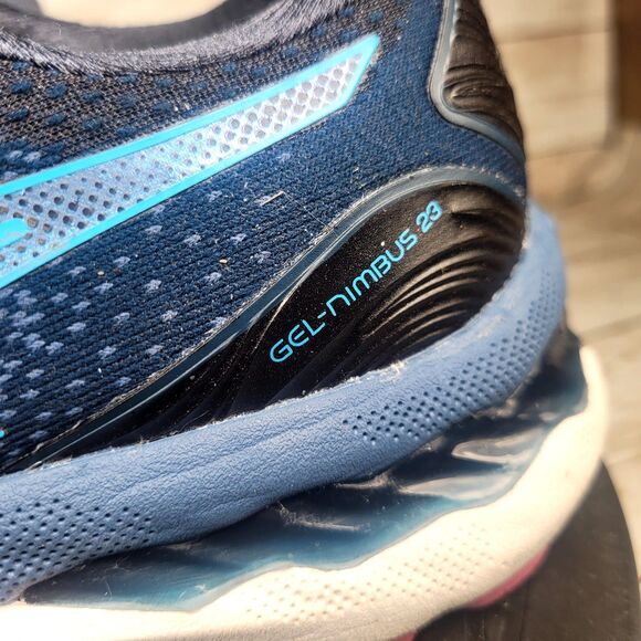 Asics Gel Nimbus 23 Women's Size 7 Blue Purple Athletic Running Shoes - Picture 6 of 13